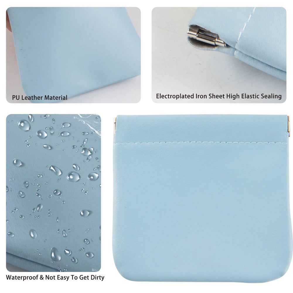 CANIPHA travel-friendly pouch demonstrates portability with everyday cosmetics like lipstick and headphones.