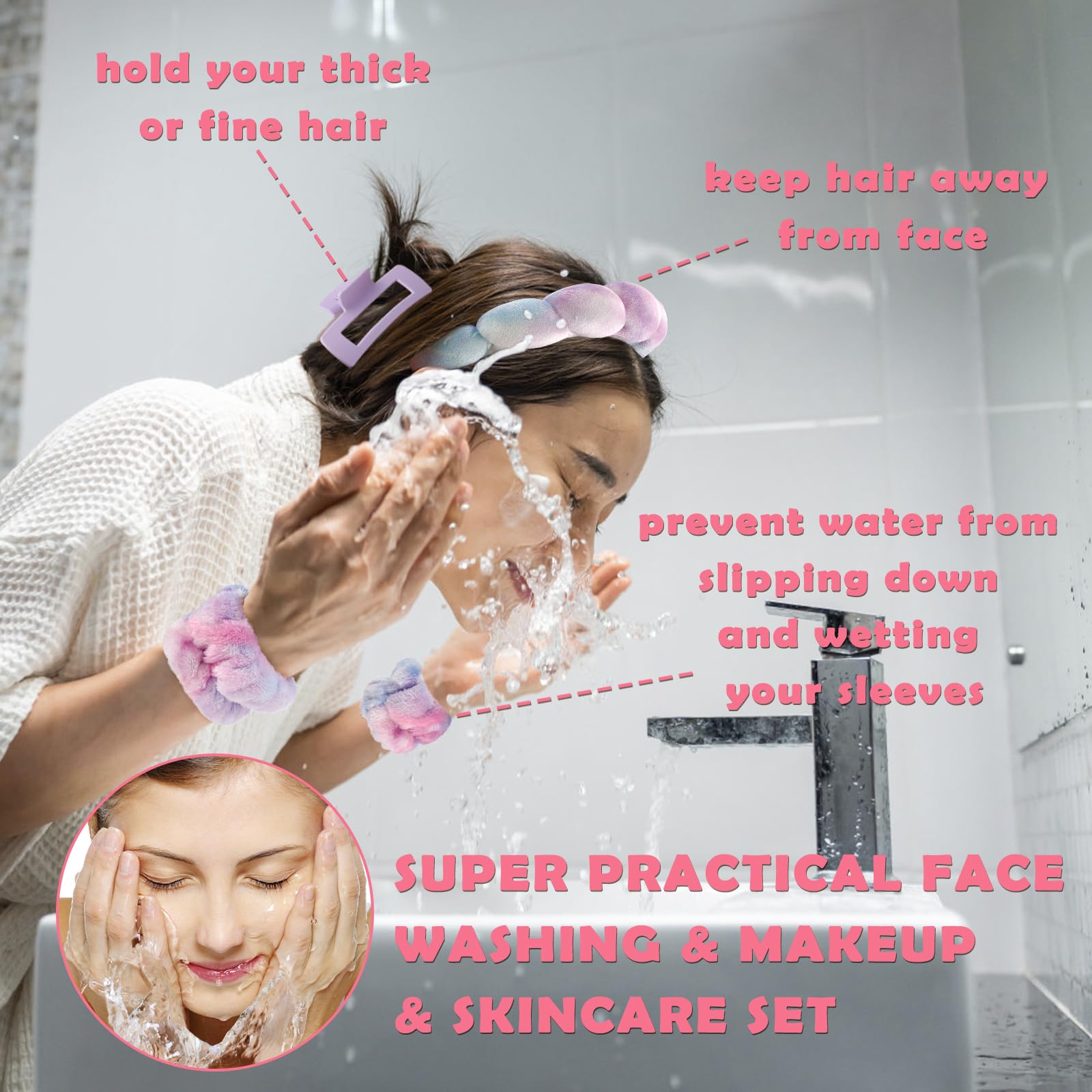 Canitor cloud headband made of sponge and cotton terry for absorbent wear.