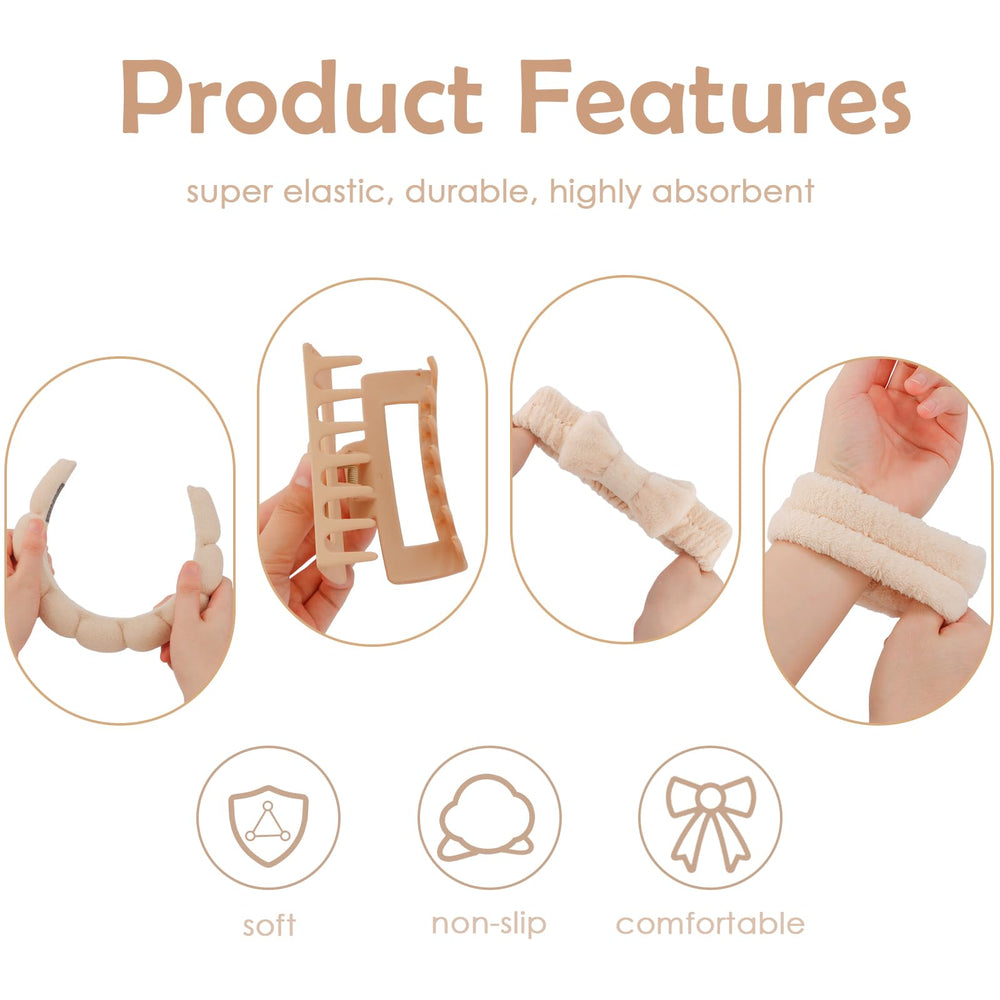Canitor coral fleece material headbands offer soft touch and reliable absorbency
