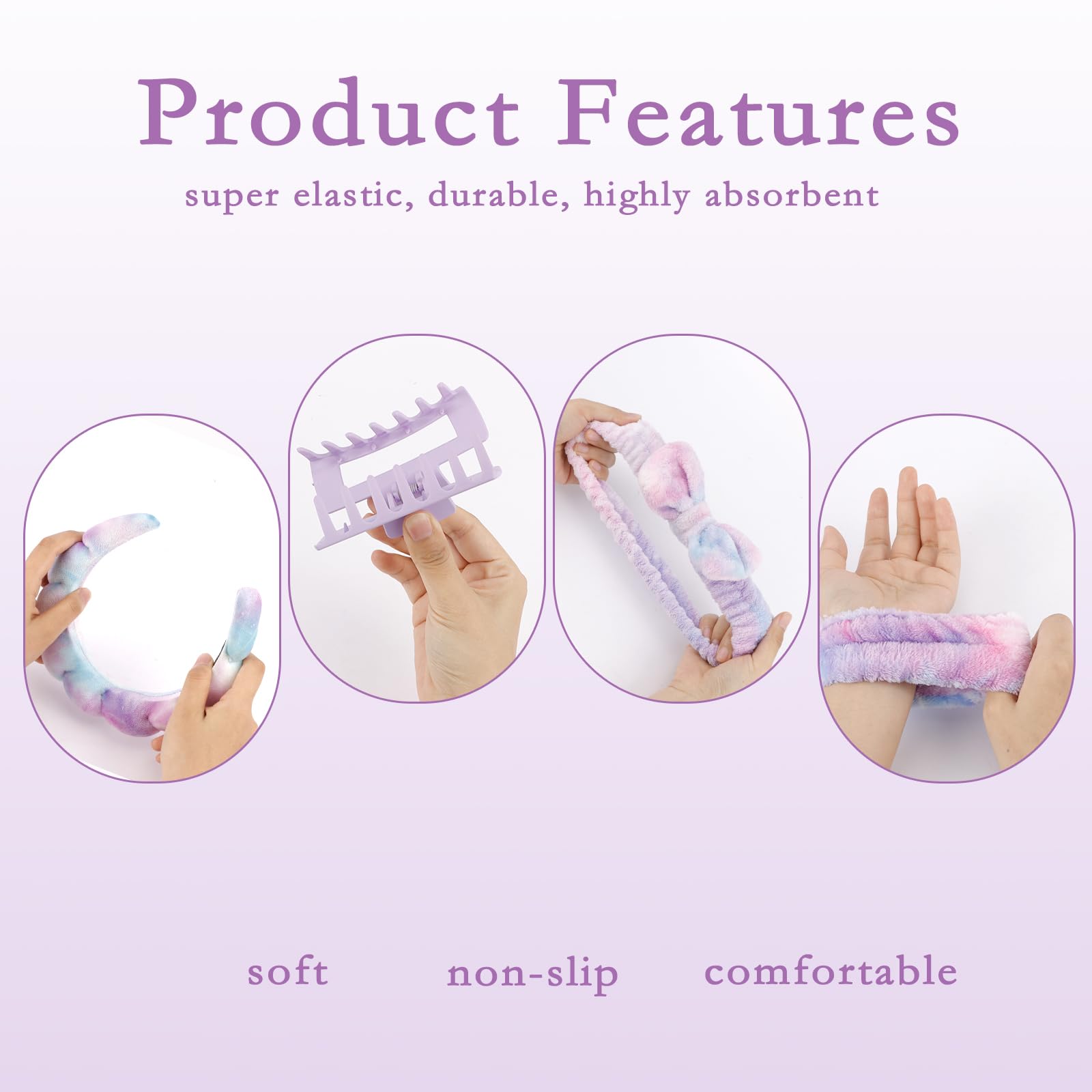 Canitor non-slip design keeps headbands in place during routines.