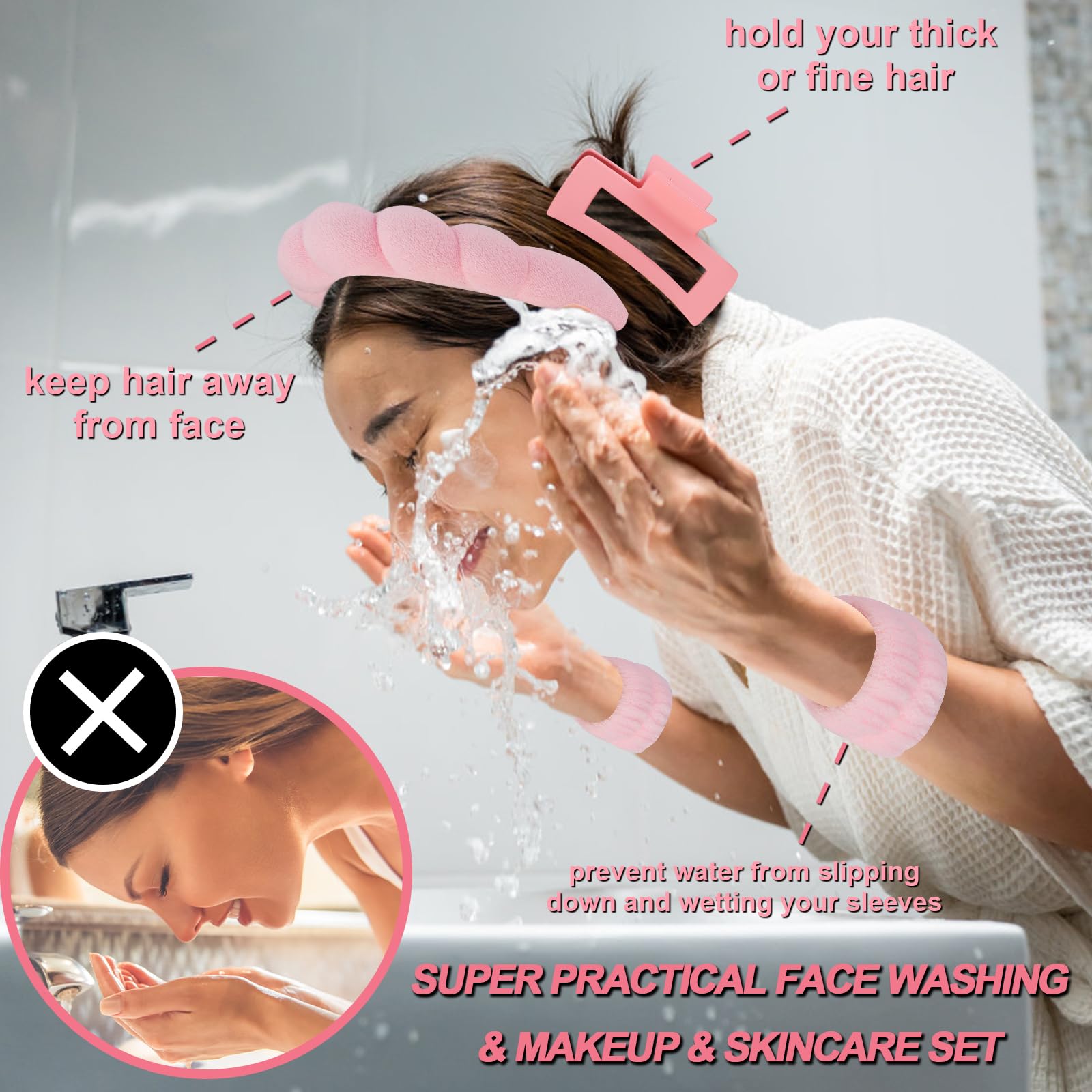 Canitor spa headband cloud style for cleansing routines