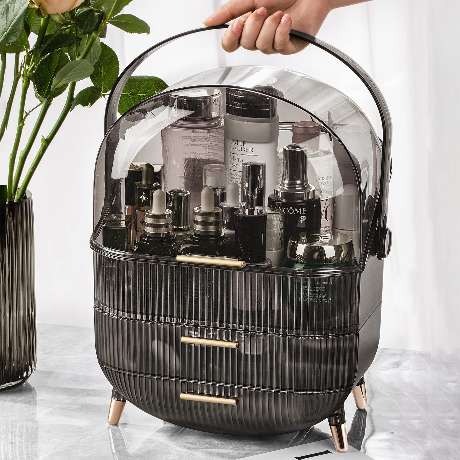 CANITORON compact vanity storage for an organized, tidy makeup area