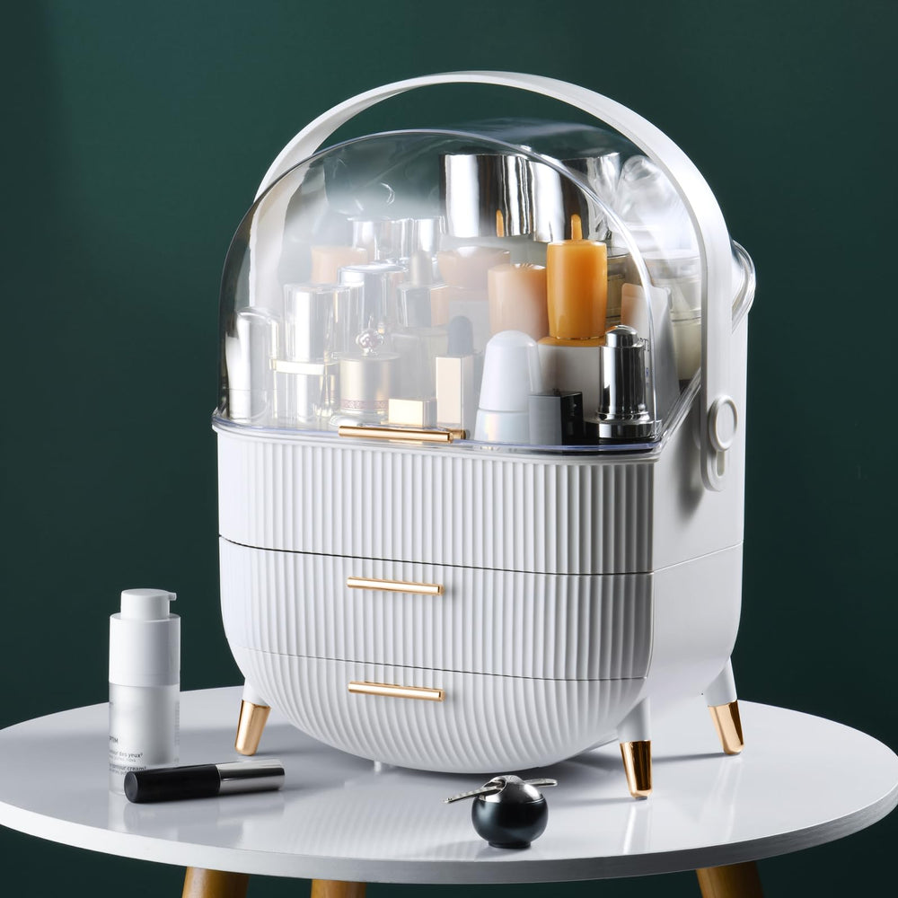 CANITORON organizer nonslip feet and handle enable stable transport from vanity to bathroom