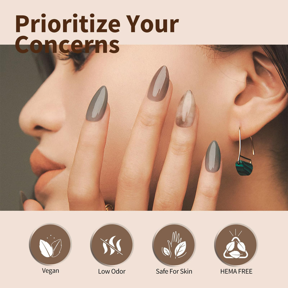 CANNI smooth-application shot shows easy, streak-free gel polish application.