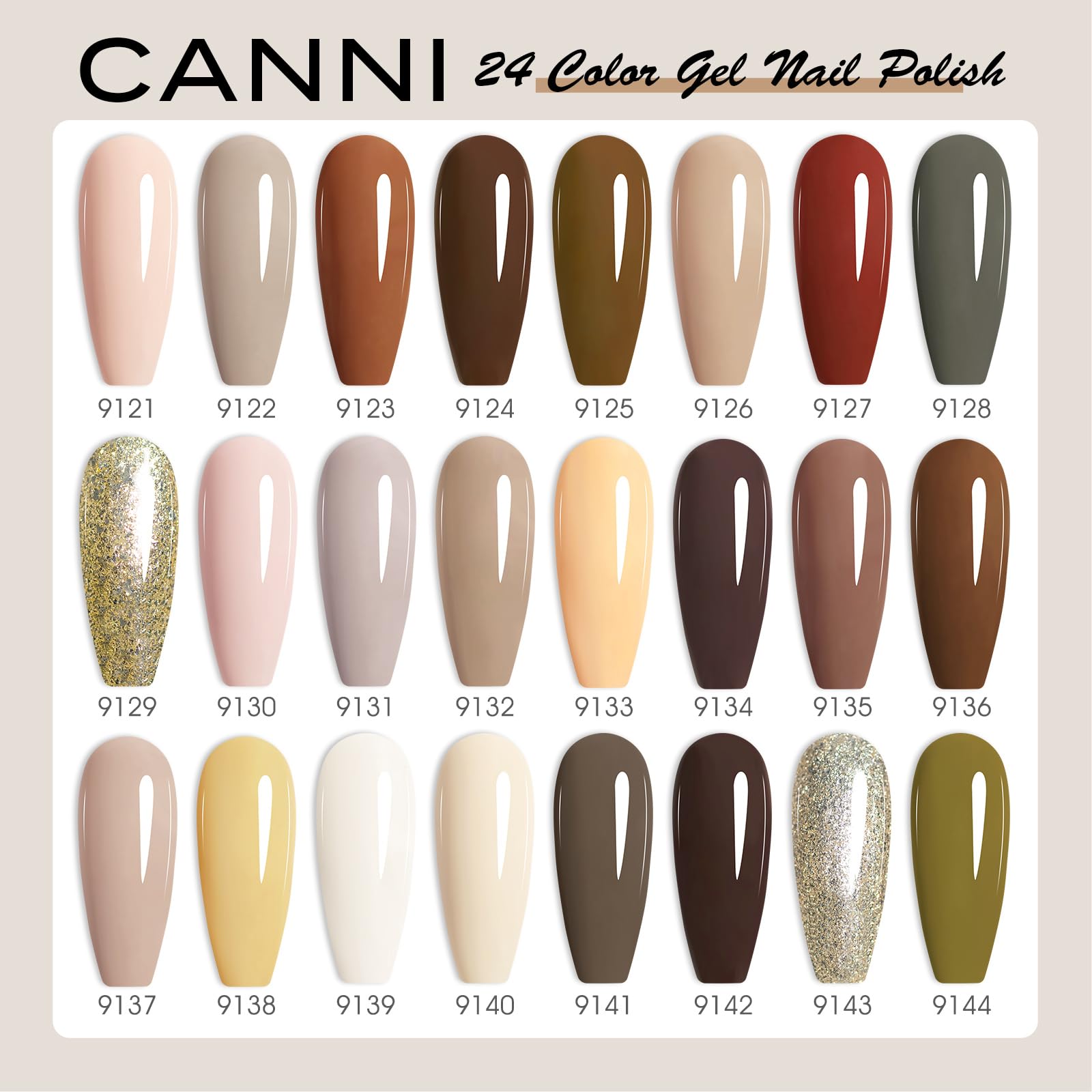CANNI red glitter polish bottle captures festive, statement nail color.