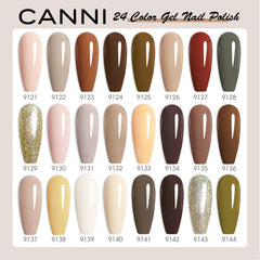 CANNI red glitter polish bottle captures festive, statement nail color.