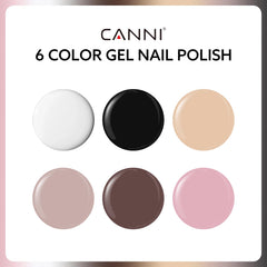 CANNI black gel polish bottle close-up bold manicure