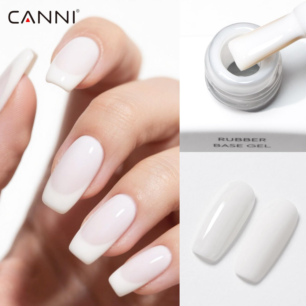 CANNI applying gel-on-nails image emphasizes easy DIY manicure at home