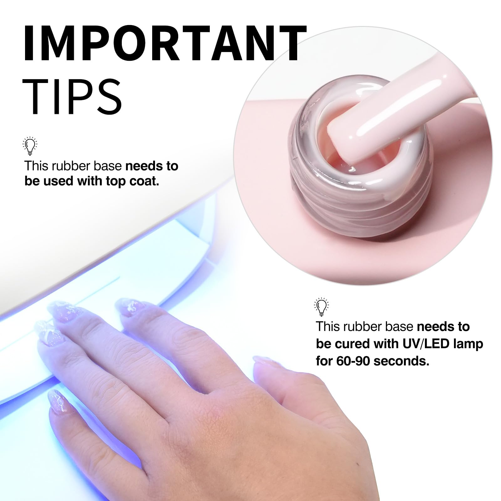 CANNI Base Gel nude-natural-finish offers glossy nude overlay for sheer looks.
