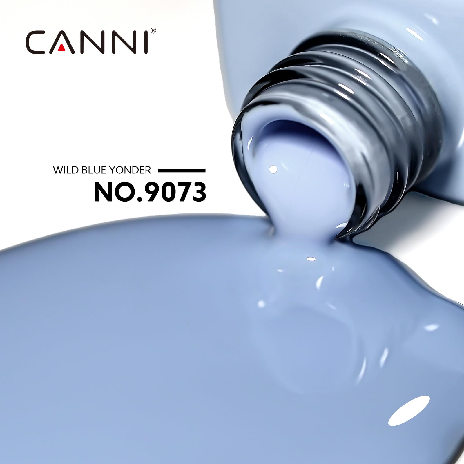 canni blue gel nail polish color swatches with true color