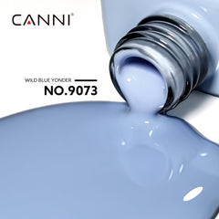 canni blue gel nail polish color swatches with true color