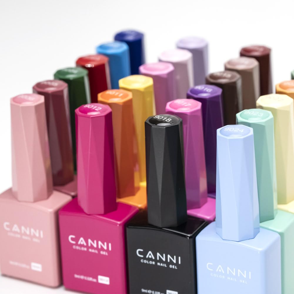 canni blue gel nail polish DIY salon-look nails at home