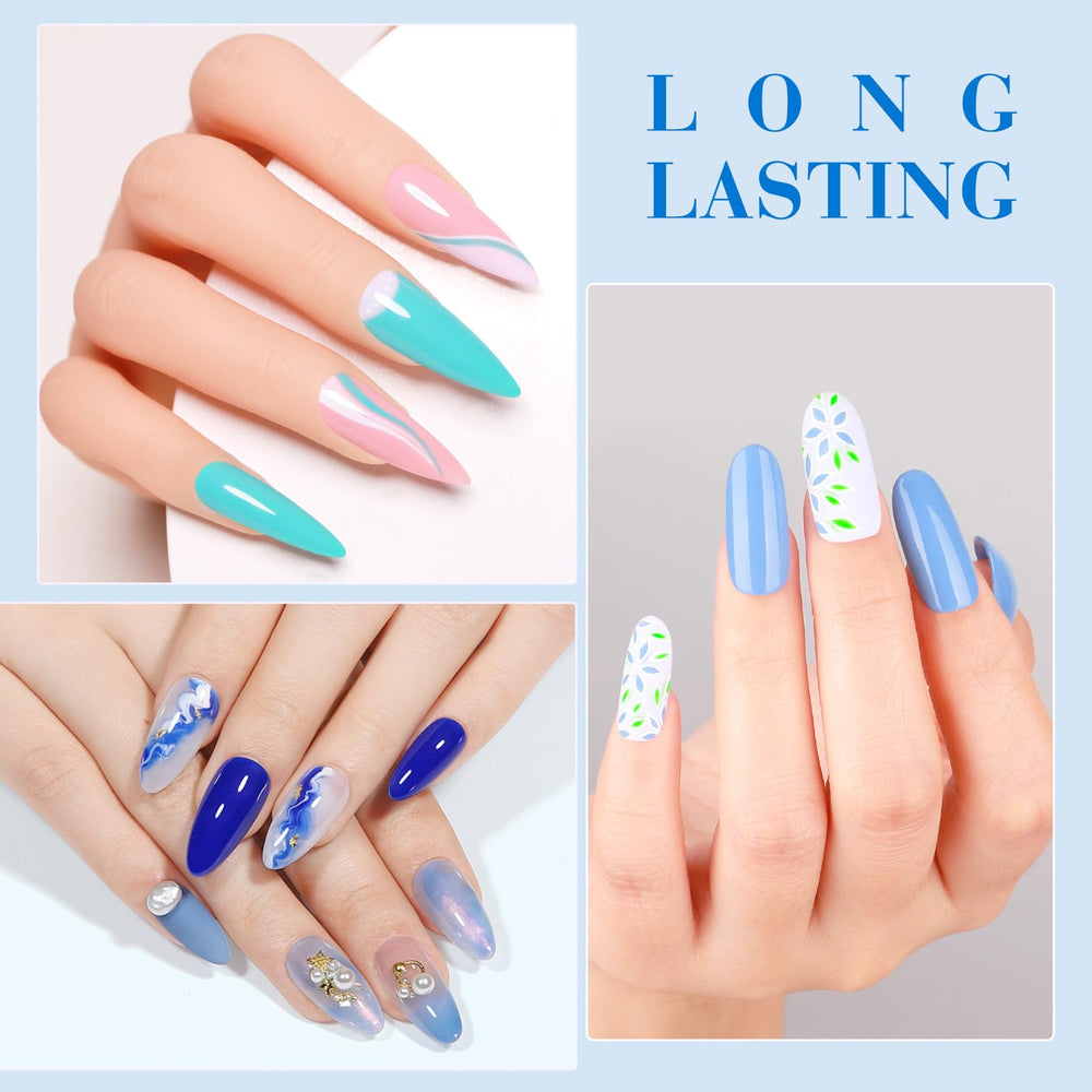 CANNI blue gel polish set packaging gift box ready for gifting