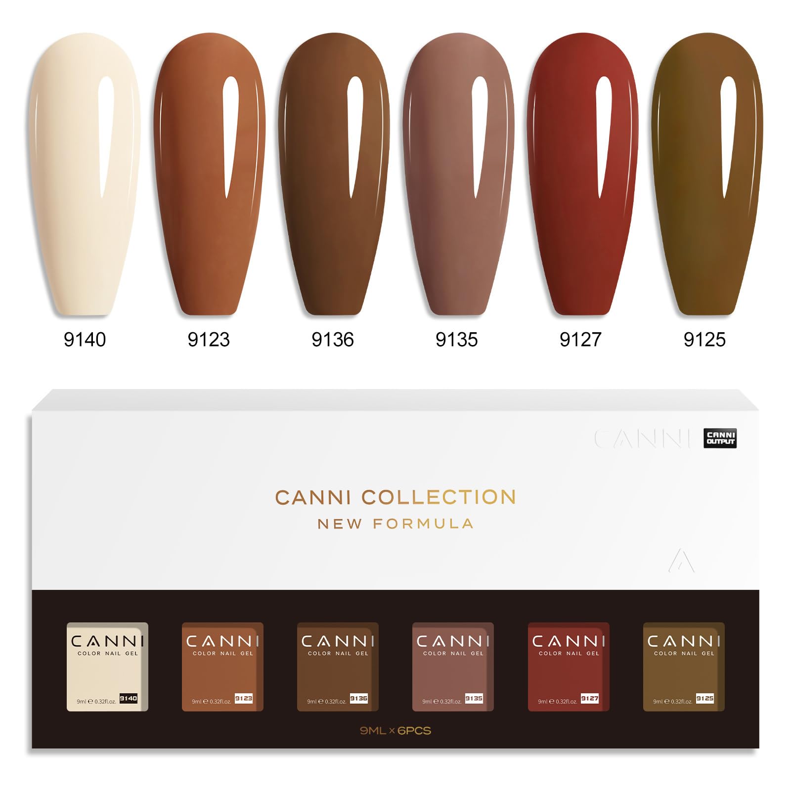 CANNI base and top coat bottles essential for lasting gel nails.