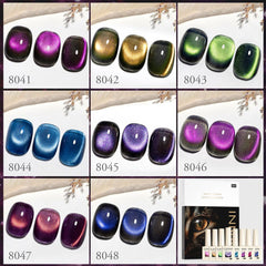 CANNI cat-eye blue 9ml polish offers cool tone shimmer and durable wear