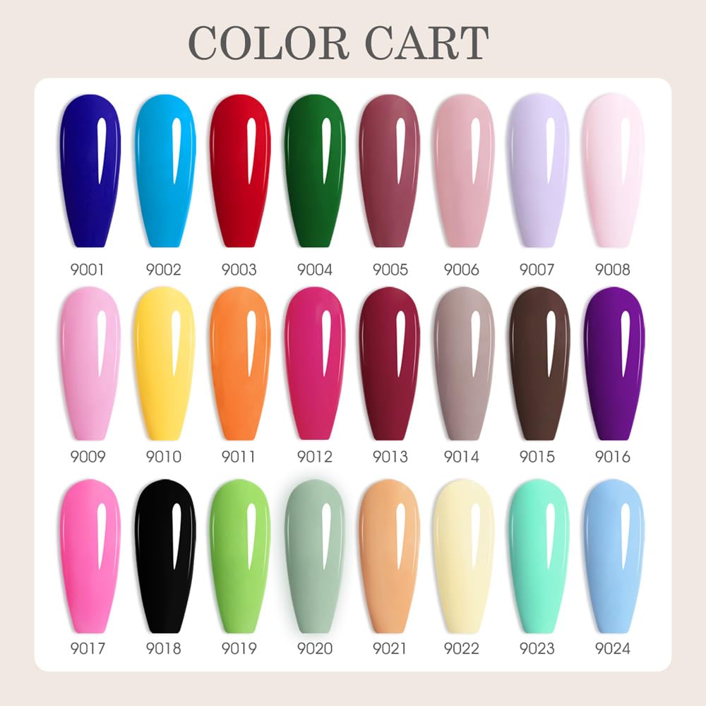 CANNI CC1 unique color bottles arranged by shade for easy color matching.