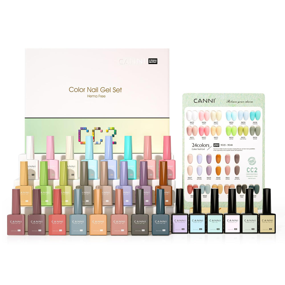 CANNI CC2 gel polish packaging shows premium gift-ready design.