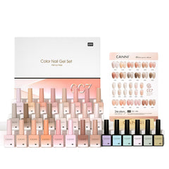 CANNI CC7 swatch of jelly nude pink colors with HEMA-free formula