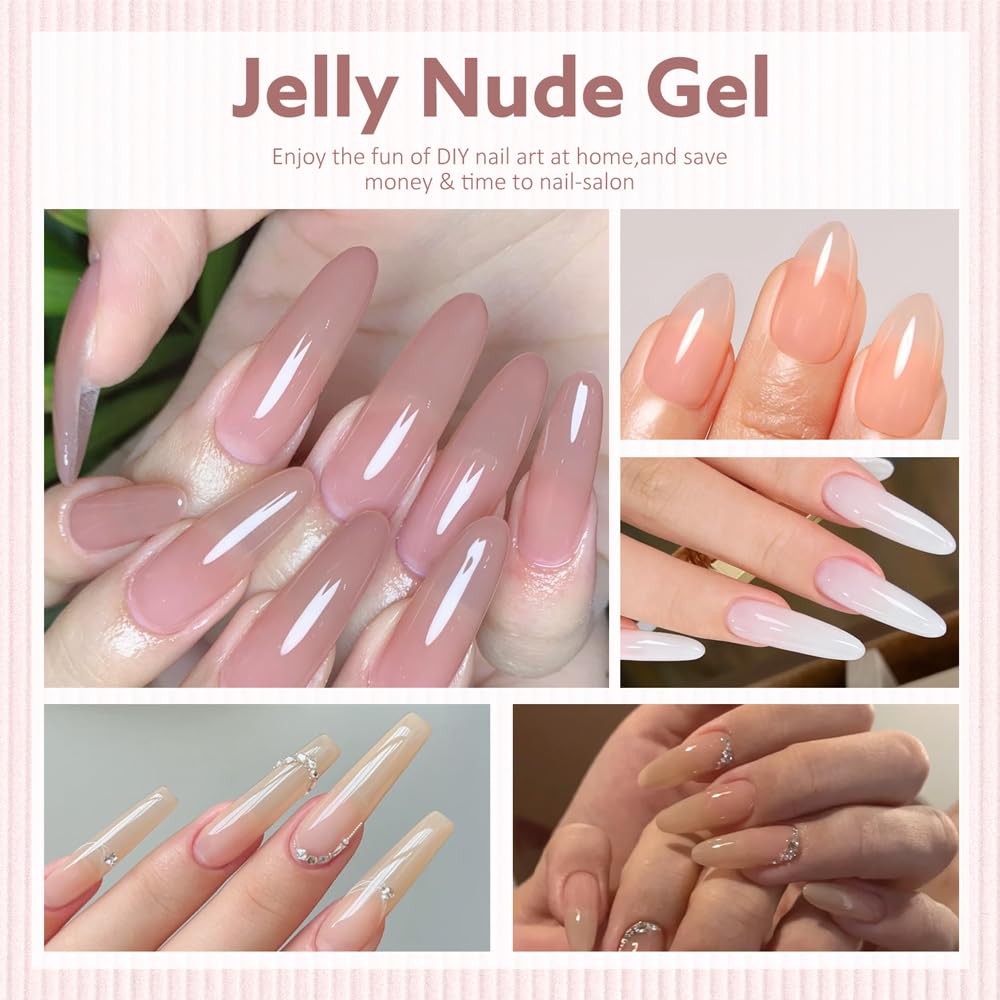 CANNI CC7 jelly nude pink swatch shows translucent finish and smooth glide