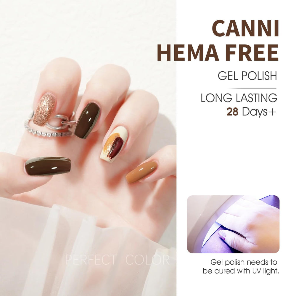 CANNI six-color kit display makes shade matching quick and easy.