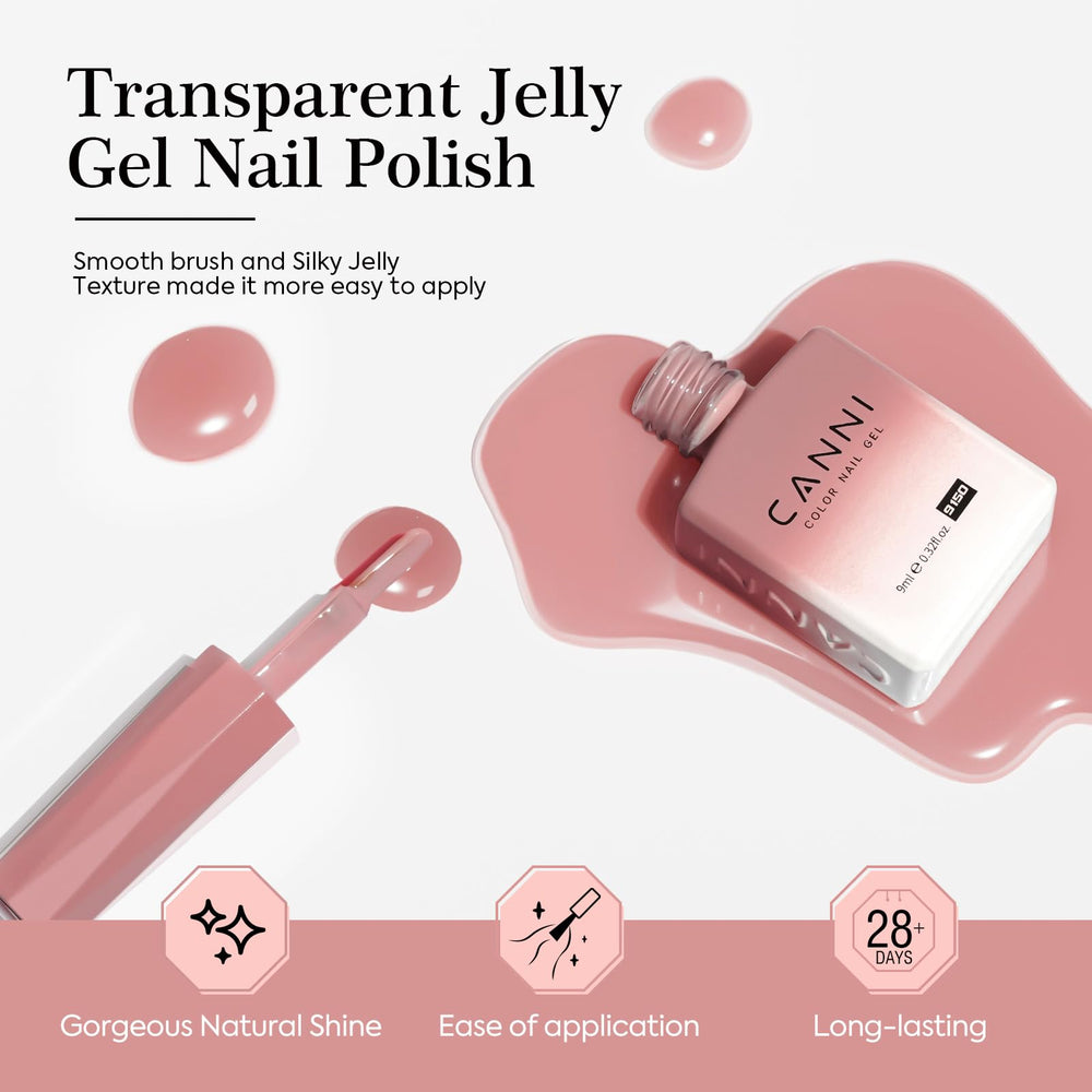 CANNI jelly gel highly pigmented palette delivers smooth, vivid color with minimal coats.