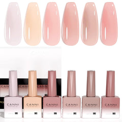 CANNI jelly gel nail polish collection bottles show color option for precise at-home manicures.
