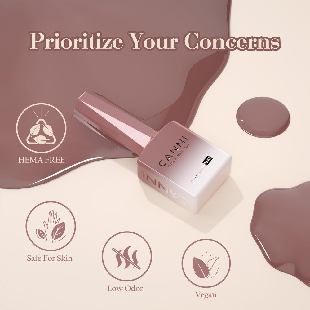 CANNI Jelly Gel Nail Polish Set UV LED curing for quick results