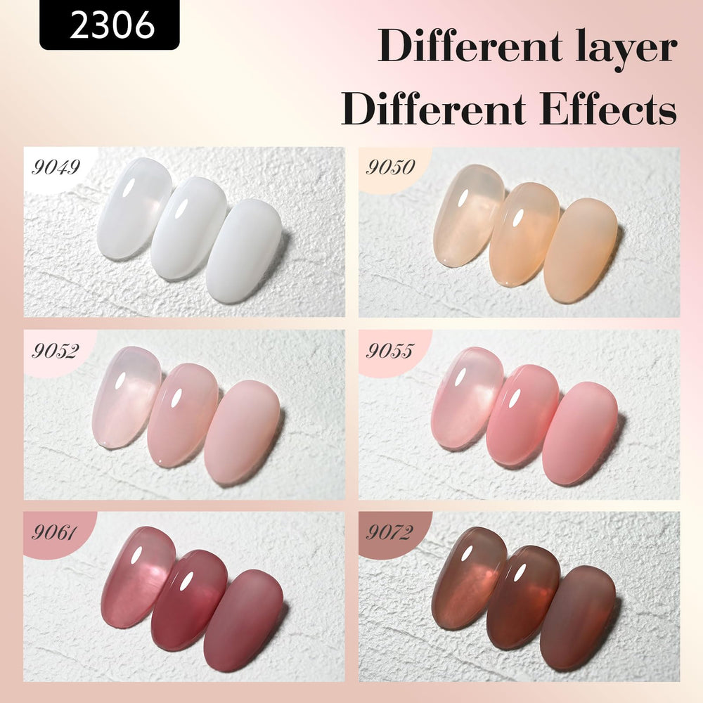CANNI jelly nail polish color bottles view helps pick the perfect shade