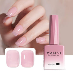 CANNI Jelly Nude Pink bottle shows shade for precise at-home manicure