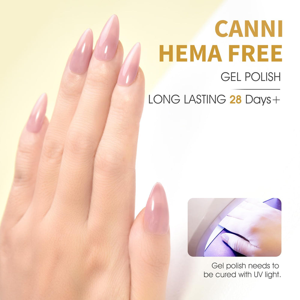CANNI Jelly Nude Pink brush-application close-up highlights precise, easy layering for flawless color