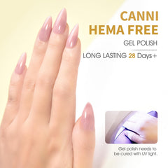 CANNI Jelly Nude Pink brush-application close-up highlights precise, easy layering for flawless color