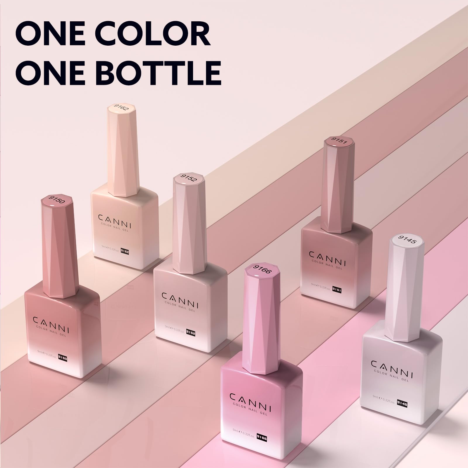 CANNI Jelly Nude Pink top coat seals for durability and shine