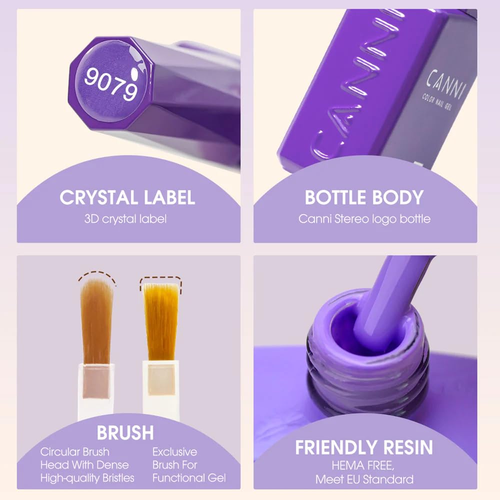 CANNI kit contents packaging layout shows complete nail kit at a glance.
