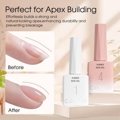CANNI milky-white shade image suggests soft, elegant nails with even color