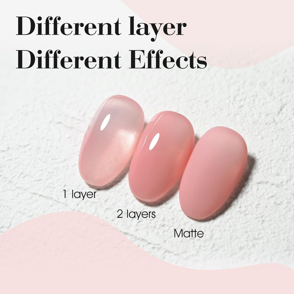 CANNI Nude Pink Gel Nail Polish swatches show glossy finish options for quick shade selection.