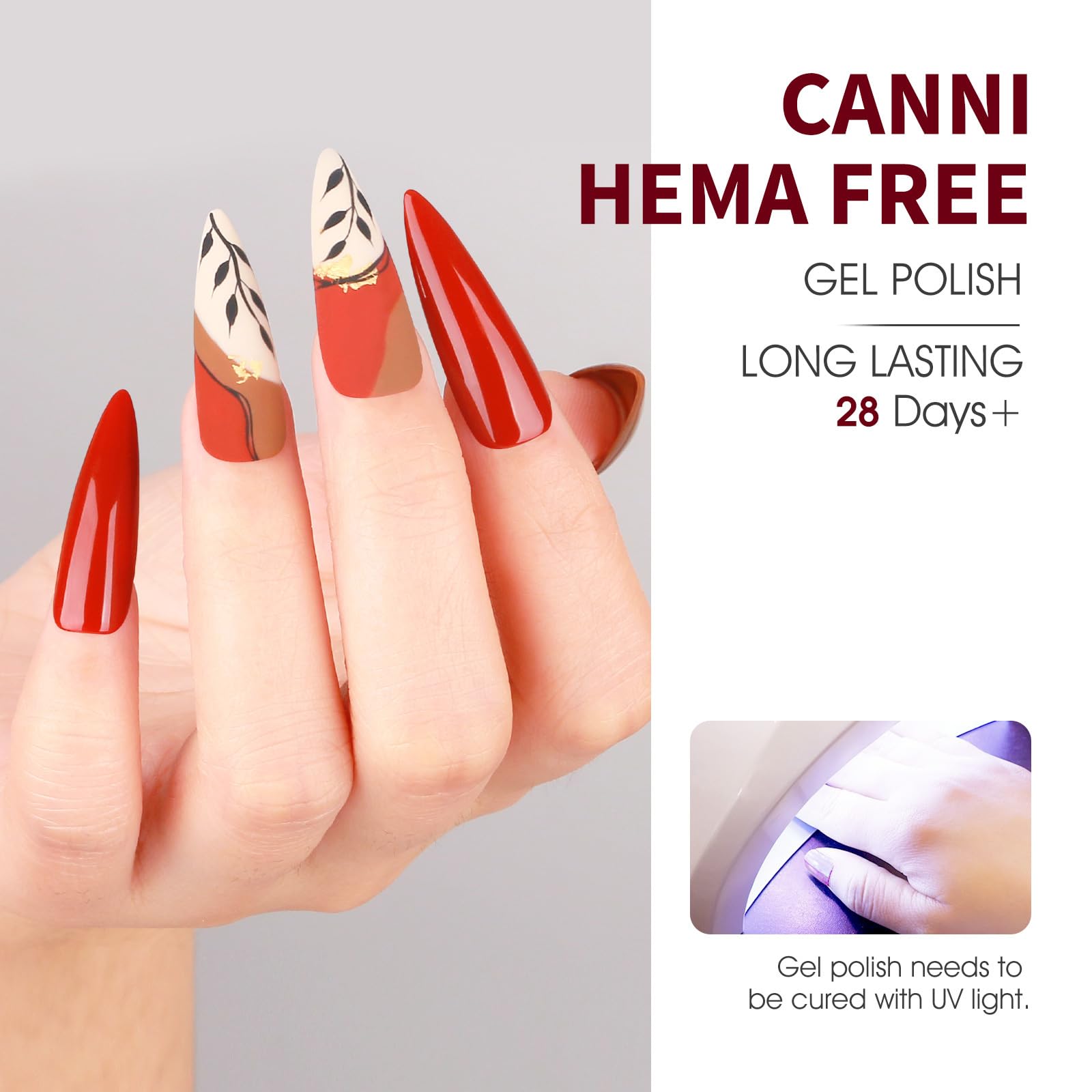 Closeup of CANNI gel label featuring a 3D crystal design.