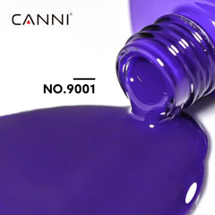 Brush close-up demonstrates smooth application with CANNI Royal Blue for lasting color.