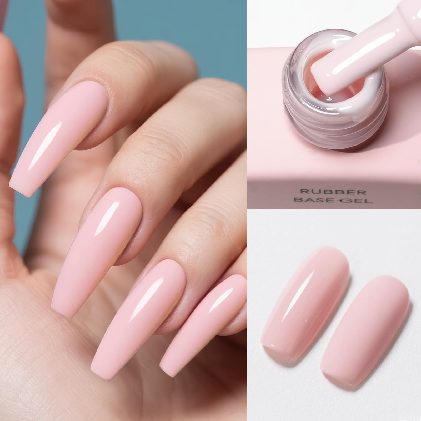 CANNI Rubber Base Gel UV-LED cure compatibility enables fast, long-lasting wear.