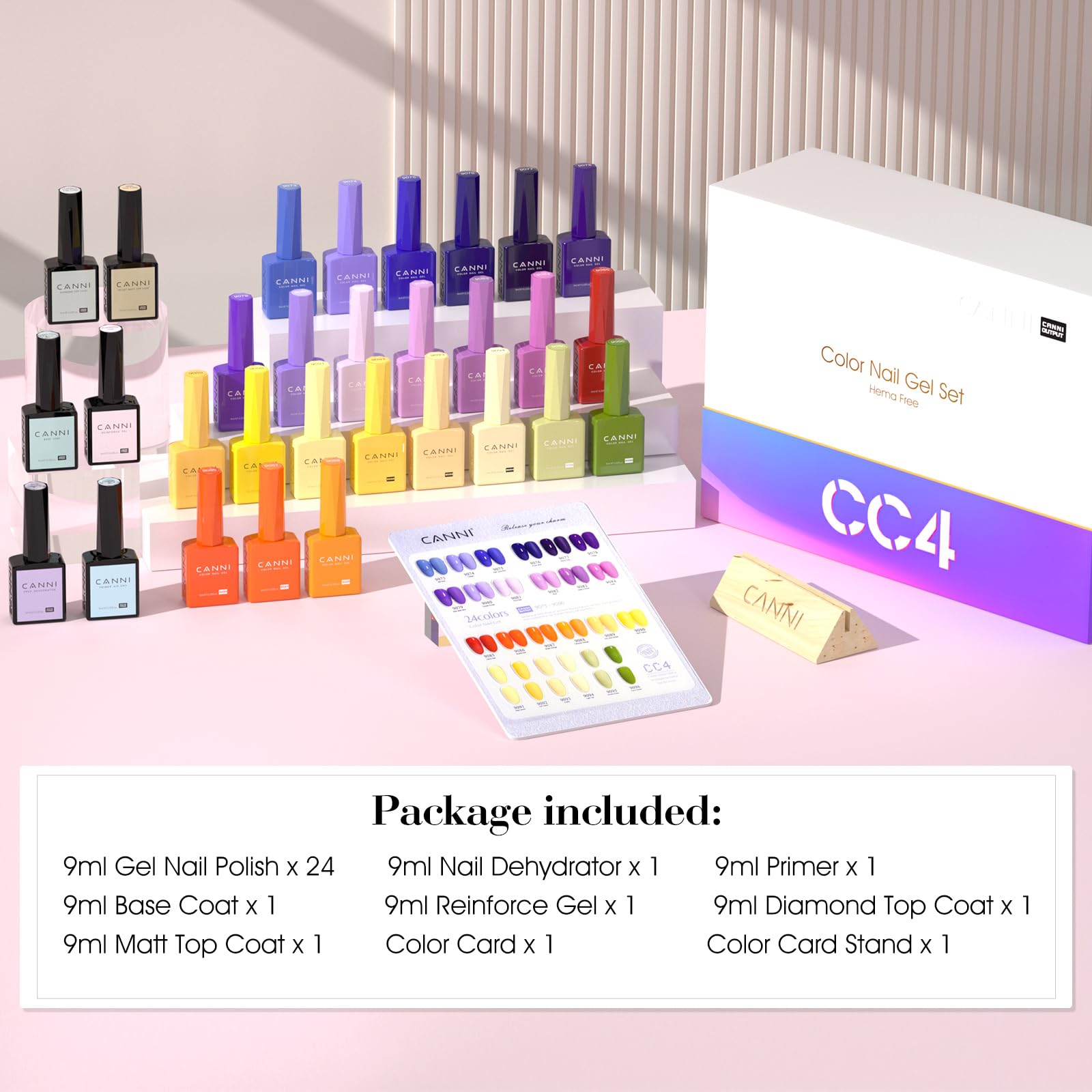 CANNI salon-glossy finish after application delivers a professional-looking shine at home.
