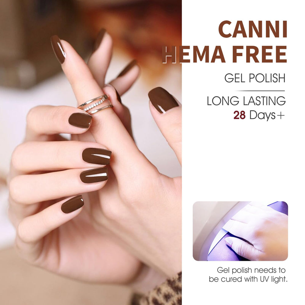 At-home manicure showcase with salon-quality shine from CANNI