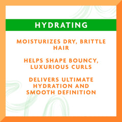 Cantu Avocado Hydrating Curling Cream ingredients jar highlighting shea and avocado oils