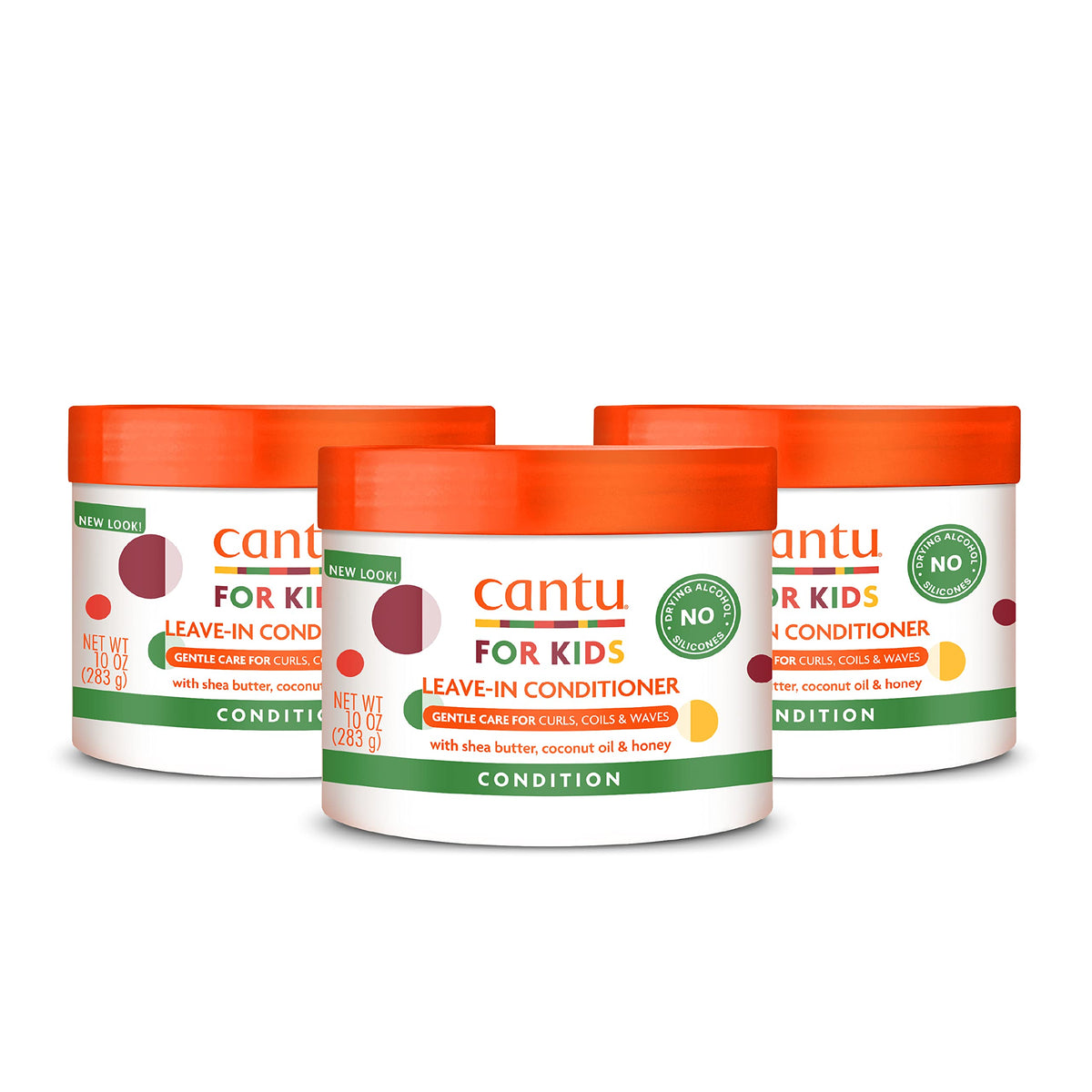 Cantu Care for Kids leave-in conditioner bottle pour for easy curl hydration