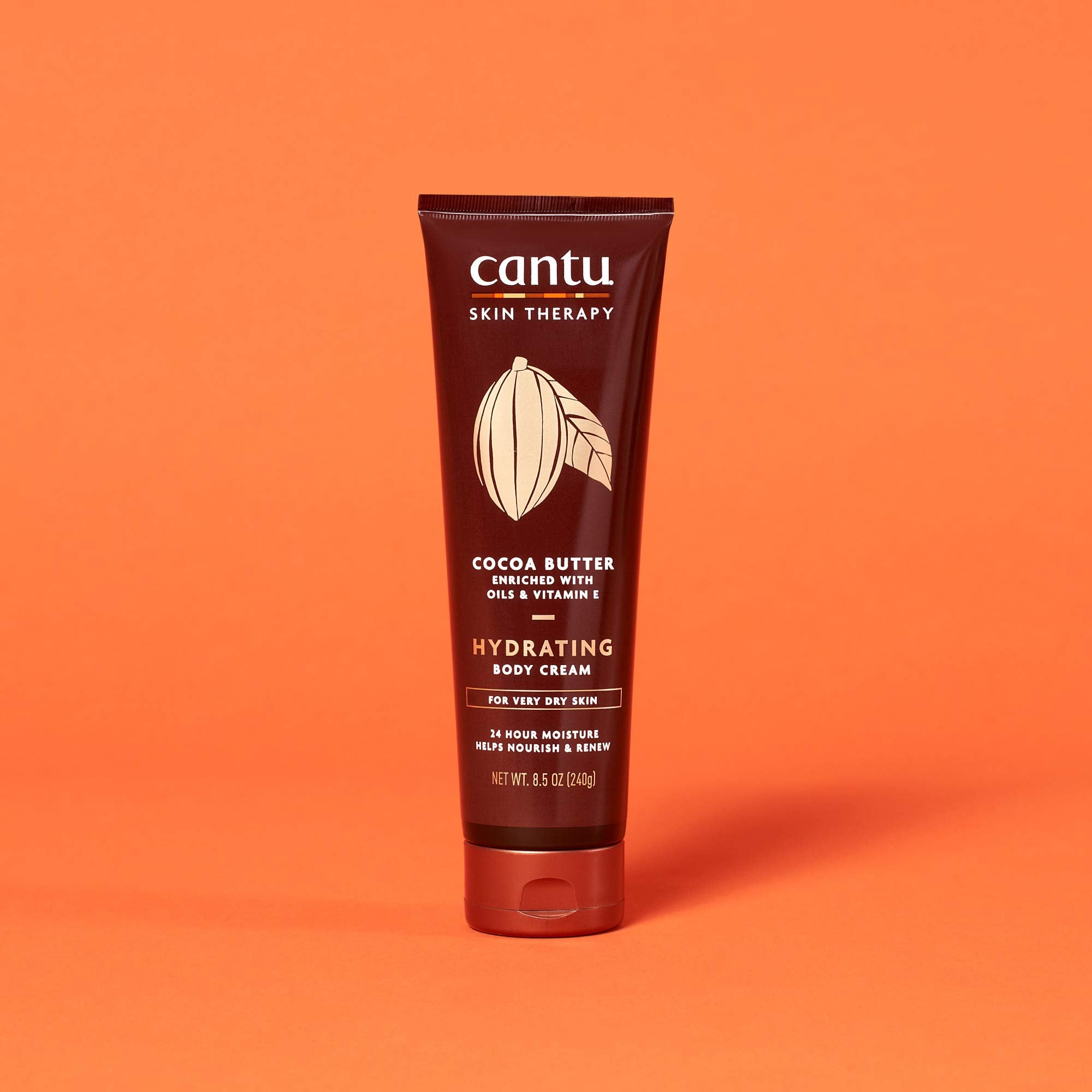 Cantu Therapy Cocoa Butter Body Cream highlights natural oils and cocoa butter blend