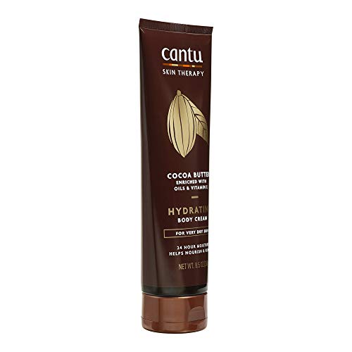 Cantu Therapy Cocoa Butter Body Cream texture highlights creamy moisture for dry skin