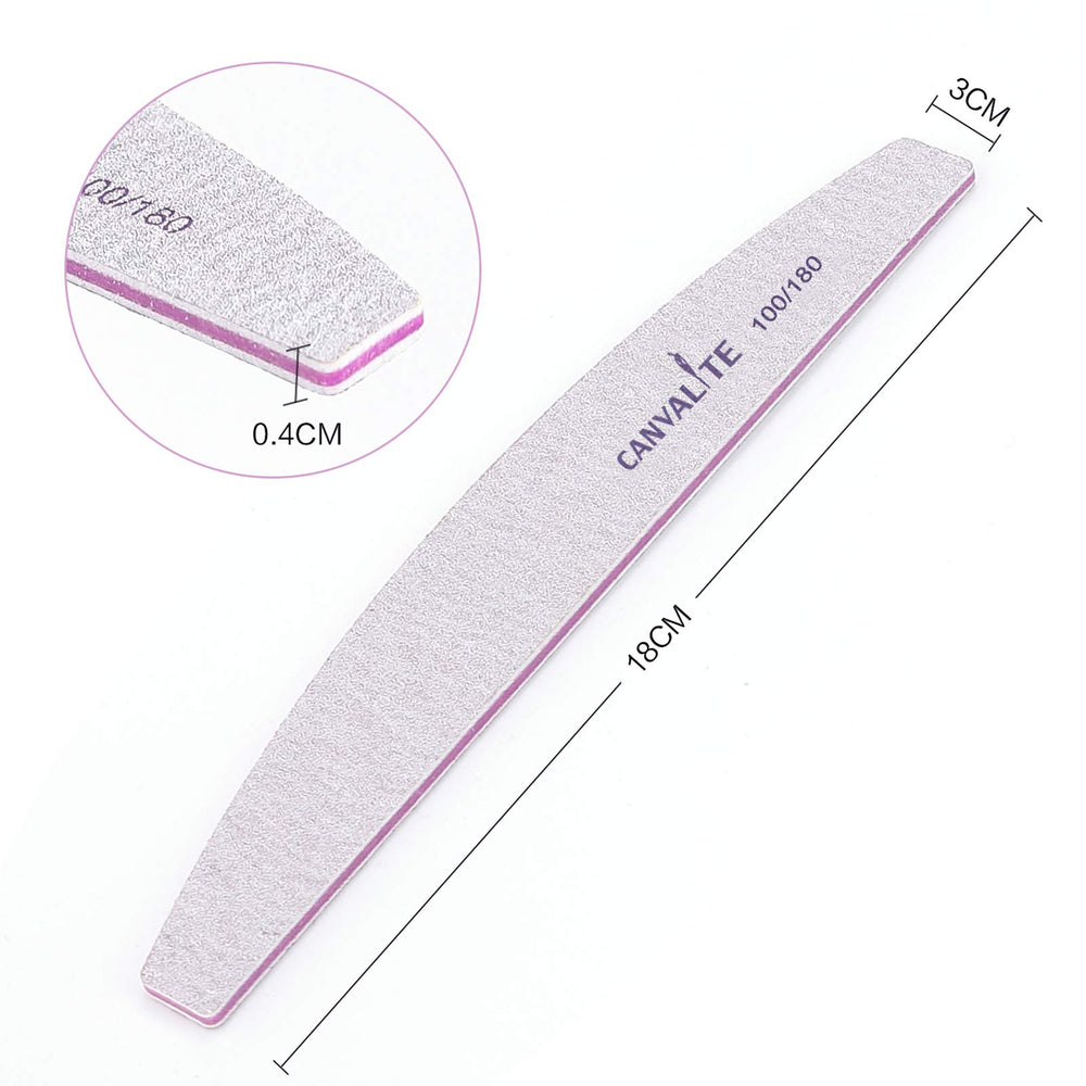 CANVALITE 50-pack emery boards offer durable, reusable nail care for salons and home.