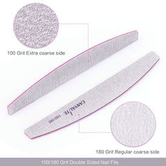 CANVALITE natural, acrylic, and poly gel nail files for versatile projects.