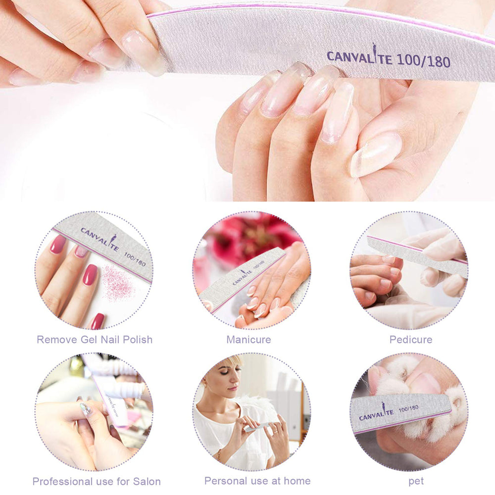 CANVALITE premium nail files resist wear and clean up easily.