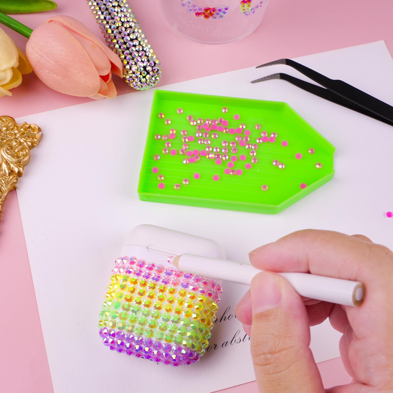 CANVALITE rhinestones on clothing for subtle sparkle accents.