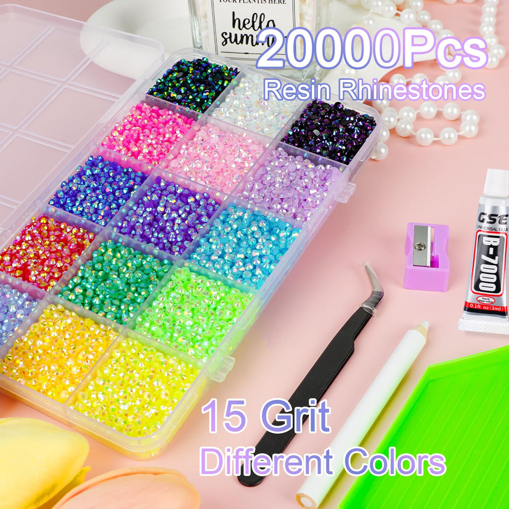 CANVALITE rhinestones with pickup tools kit for precise application.