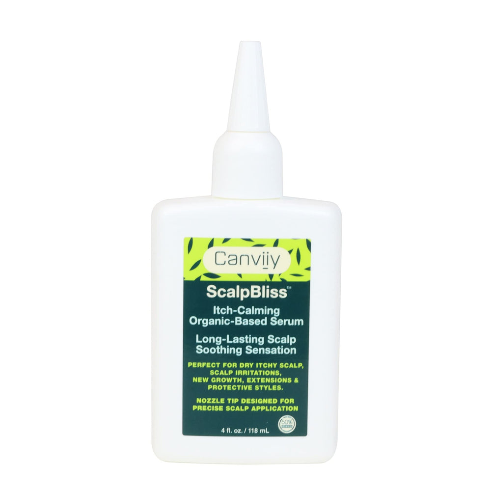 Canviiy ScalpBliss bottle pour for quick cooling itch relief on scalp